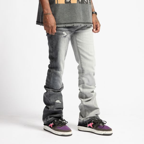 "Hannibal" Jeans (split charcoal wash)