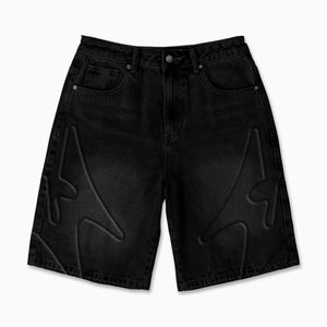 "Shogun" Embossed Denim (black)