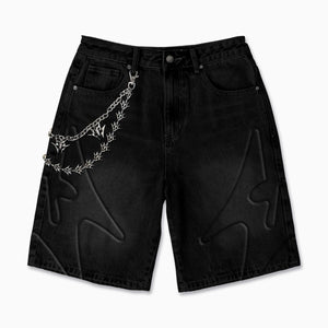 "Shogun" Embossed Denim (black)