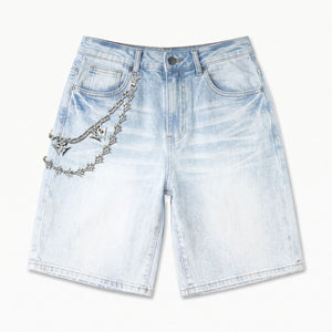 "Igloo" Denim Shorts (ice wash)