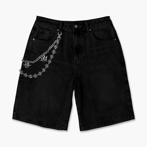 "Noctis" Denim Shorts (jet black)