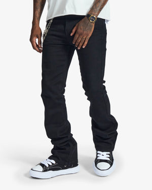"Noctis" Stacked Jeans (jet black)