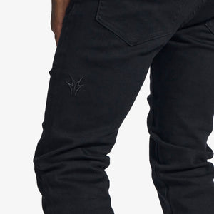 "Noctis" Stacked Jeans (jet black)