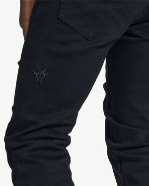 "Noctis" Stacked Jeans (jet black)