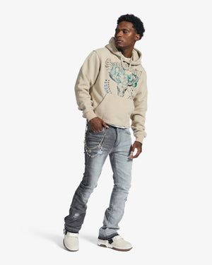 "Hannibal" Jeans (split charcoal wash)