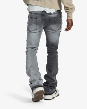 "Hannibal" Jeans (split charcoal wash)