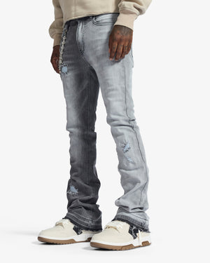 "Hannibal" Jeans (split charcoal wash)