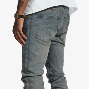 "V12" Jeans (blue oil wash)