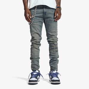 "V12" Jeans (blue oil wash)
