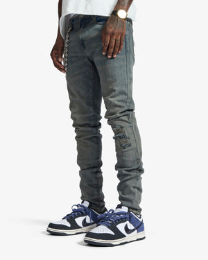 "V12" Jeans (blue oil wash)