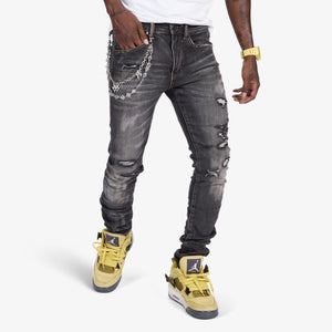 "Yosemite" Skinny Jeans (charcoal wash)