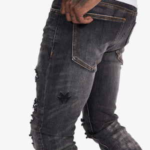 "Yosemite" Skinny Jeans (charcoal wash)