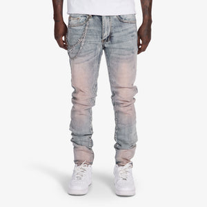"Tokyo" Skinny Jeans (pink stone)