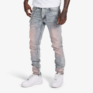 "Tokyo" Skinny Jeans (pink stone)