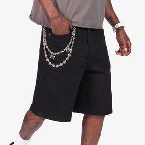 "Noctis" Denim Shorts (jet black)