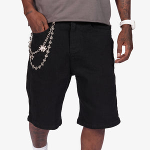 "Noctis" Denim Shorts (jet black)