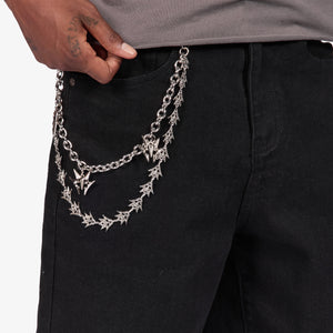 "Noctis" Denim Shorts (jet black)