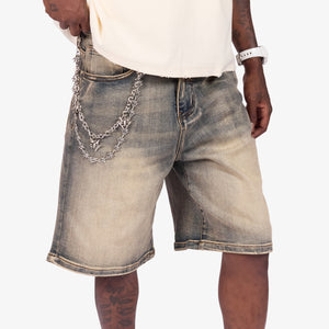 "Saladin" Denim Shorts (wheat wash)