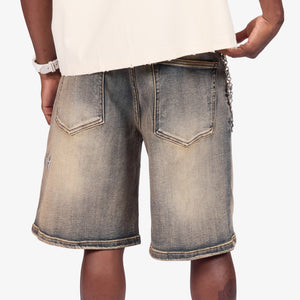 "Saladin" Denim Shorts (wheat wash)