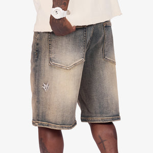 "Saladin" Denim Shorts (wheat wash)
