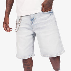 "Igloo" Denim Shorts (ice wash)