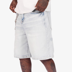"Igloo" Denim Shorts (ice wash)