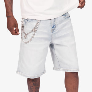 "Igloo" Denim Shorts (ice wash)