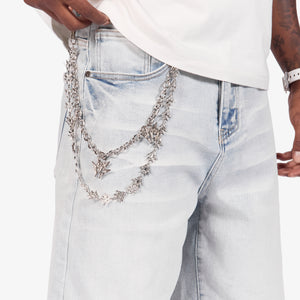 "Igloo" Denim Shorts (ice wash)