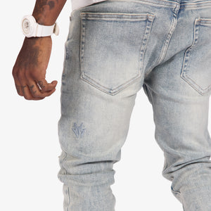 "Lotus" Jeans (blue cement)