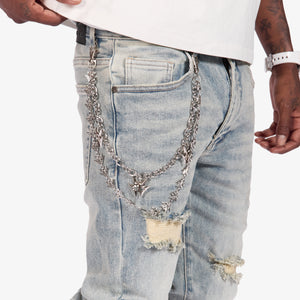 "Lotus" Jeans (blue cement)