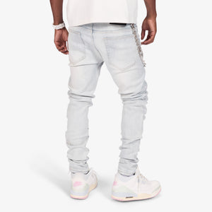 "Scotland" Skinny Jeans (light blue)