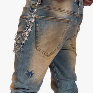"Hedge" Skinny Jeans (earth indigo)