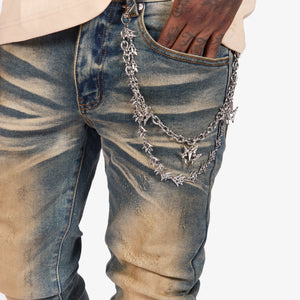 "Hedge" Skinny Jeans (earth indigo)
