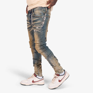 "Hedge" Skinny Jeans (earth indigo)