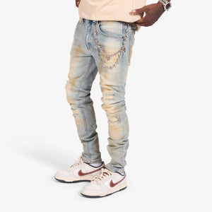 "Recess" Skinny Jeans (blue earth)