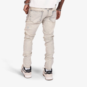 "Studio" Skinny Jeans (Pale Stone)